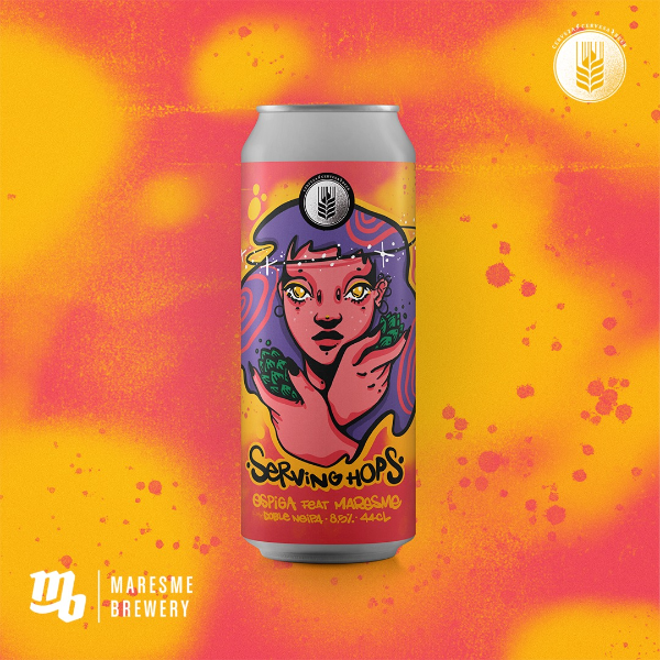 Serving Hops - Cervesa Espiga IPA - Imperial / Double New England / Hazy 440ml