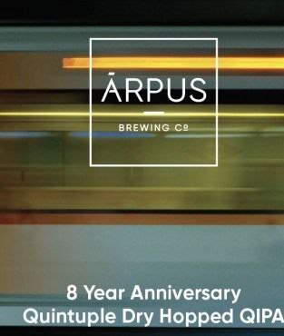 8 Year Anniversary Quintuple Dry Hopped QIPA - Ārpus Brewing Co. IPA - Quadruple 440ml