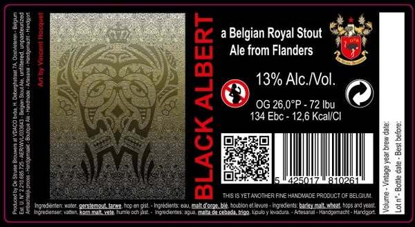 Black Albert Vintage 2024 - De Struise Brouwers Stout - Russian Imperial 330ml