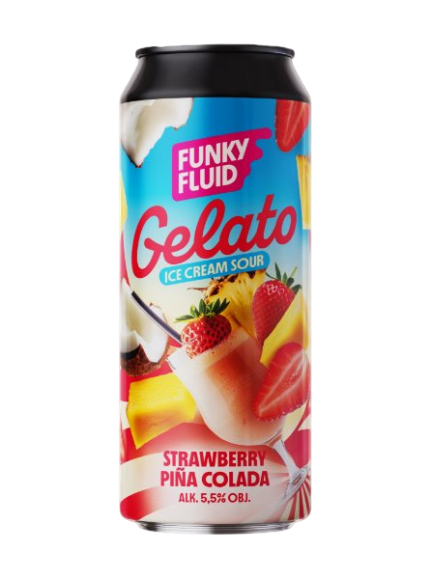 Gelato: Strawberry Pina Colada - Funky Fluid Sour - Smoothie / Pastry 500ml