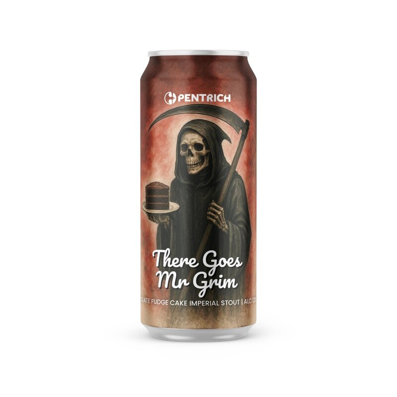 There Goes Mr. Grim - Pentrich Brewing Co. Stout - Imperial / Double Pastry 440ml