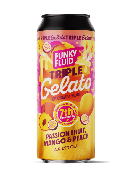 Triple Gelato: Passionfruit Mango Peach - Funky Fluid Sour - Smoothie / Pastry 500ml