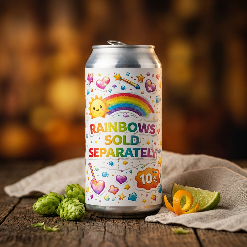 Rainbows Sold Seperately - White Dog Brewery IPA - Triple New England / Hazy 440ml