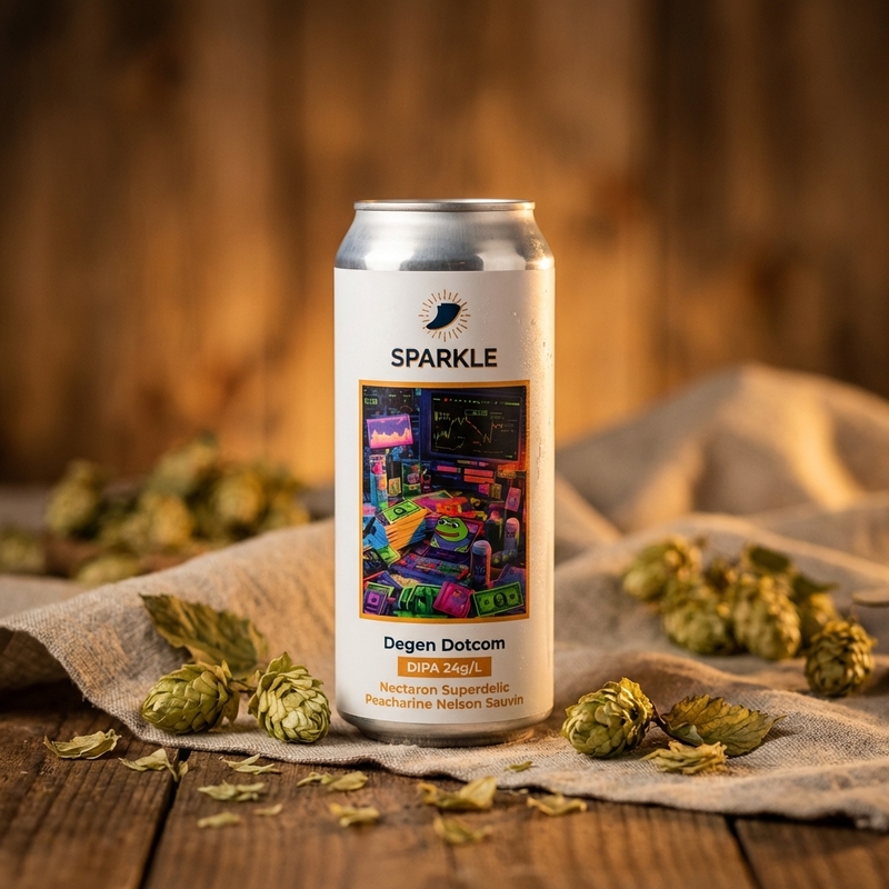 Degen Dotcom - Sparkle ✨ IPA - Imperial / Double New England / Hazy 440ml