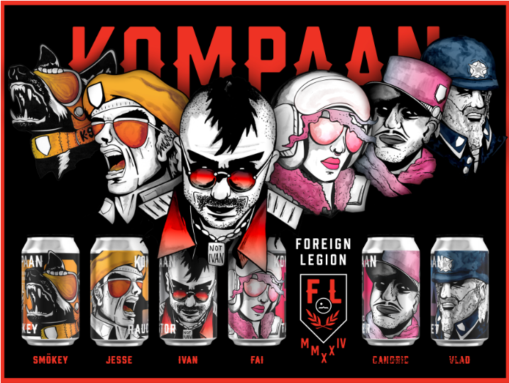 Kompaan Foreign Legion 2024 Mixdoos - KOMPAAN Dutch Craft Beer Company Festbier 330ml