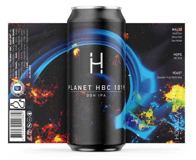 Planet HBC 1019 - Hopalaa IPA - New England / Hazy 440ml