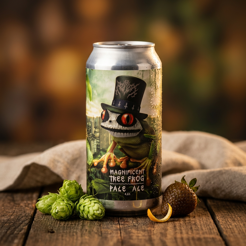 Magnificent Tree Frog : Metal Edition - Azvex Brewing Company Pale Ale - New England / Hazy 440ml