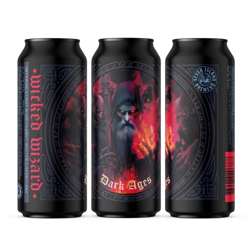 Dark Ages: Wicked Wizard - Seven Island Brewery Stout - Imperial / Double Pastry 440ml