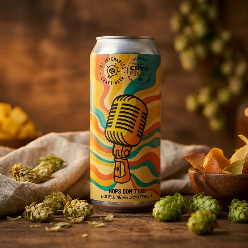 Hops Don't Lie - Les Intenables - Craft Beer IPA - Imperial / Double New England / Hazy 440ml