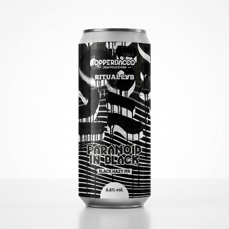 Paranoid in Black - OpperBacco IPA - Black / Cascadian Dark Ale 330ml