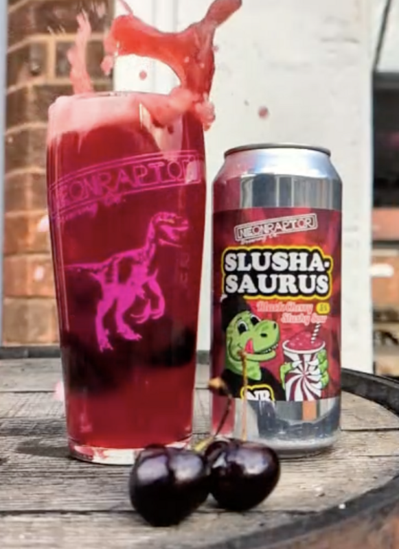 Slushasaurus: Black Cherry - Neon Raptor Brewing Co. Sour - Fruited 440ml