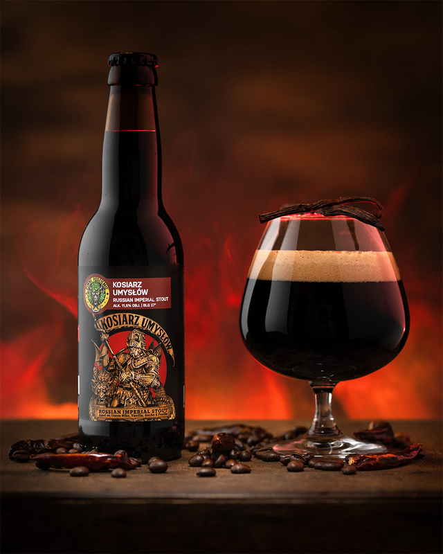 Kosiarz Umysłów Maple Syrop - Piwne Podziemie / Beer Underground Stout - Russian Imperial 500ml