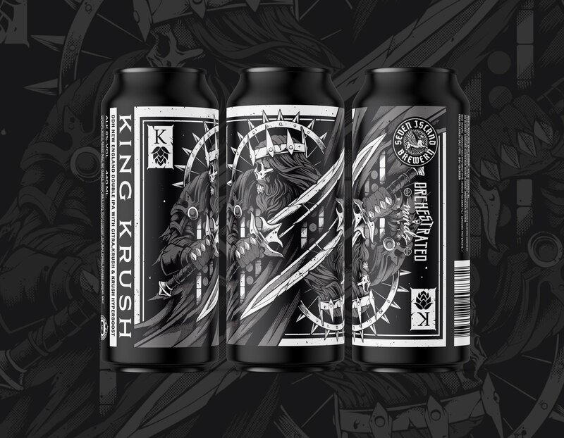 King Krush - Seven Island Brewery IPA - Imperial / Double New England / Hazy 440ml