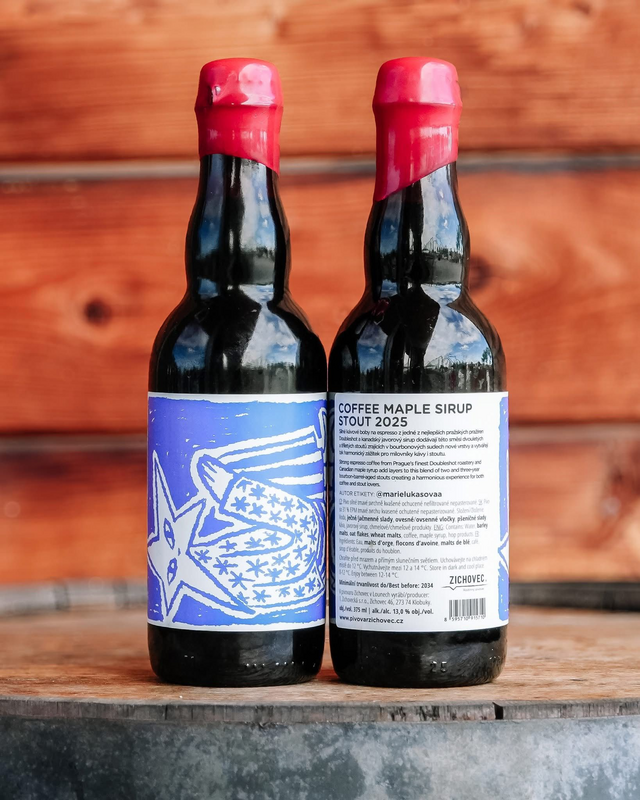 Coffee Maple Syrup Stout 2025 - Rodinný pivovar Zichovec Stout - Imperial / Double Pastry 375ml