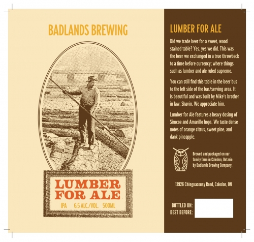 Lumber For Ale (2025) - Badlands IPA - New England / Hazy 473ml