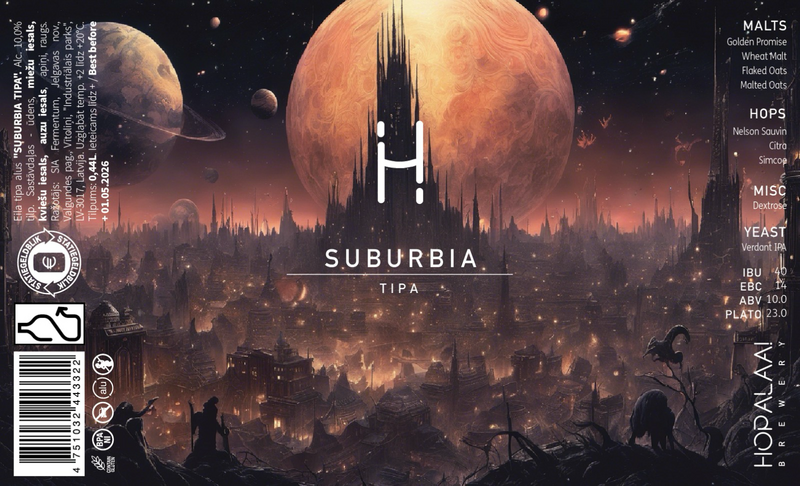 Suburbia - Hopalaa IPA - Triple New England / Hazy 440ml