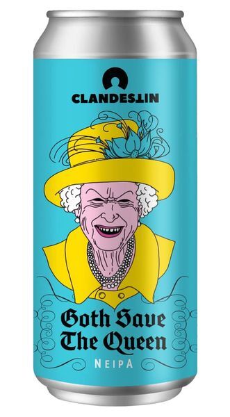 GOTH SAVE THE QUEEN - Clandestin Beer IPA - New England / Hazy 440ml