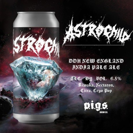 Astrochild - P.i.g.s. Brew Co. IPA - New England / Hazy 440ml