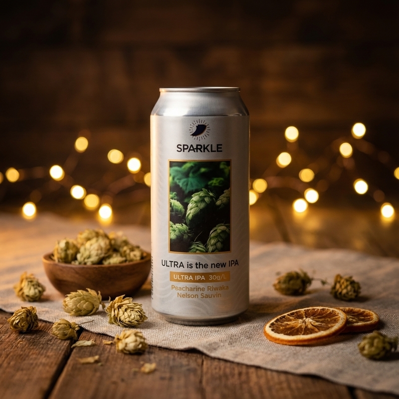 Ultra Is the New IPA - Sparkle ✨ IPA - Imperial / Double New England / Hazy 440ml