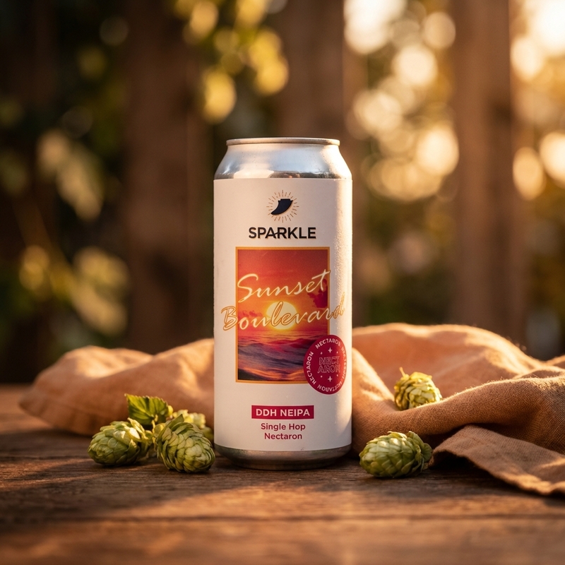 Sunset Boulevard DDH Nectaron - Sparkle ✨ IPA - New England / Hazy 440ml