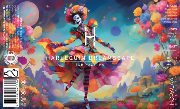 Harlequin Dreamscape - Hopalaa IPA - New England / Hazy 440ml