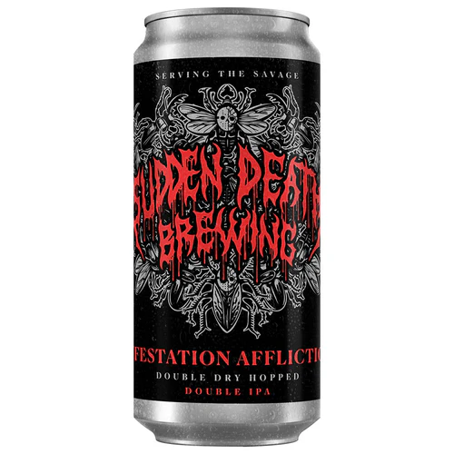 Infestation Affliction - Sudden Death Brewing Co. IPA - Imperial / Double New England / Hazy 440ml