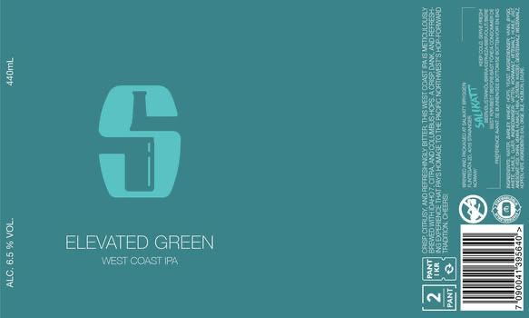 Elevated Green - Salikatt IPA - American 440ml