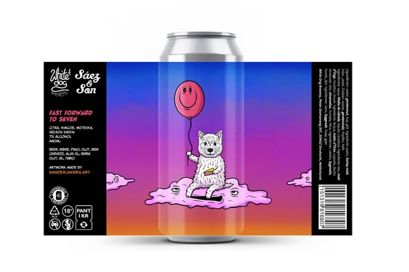 Fast Forward To Seven - White Dog Brewery IPA - New England / Hazy 440ml