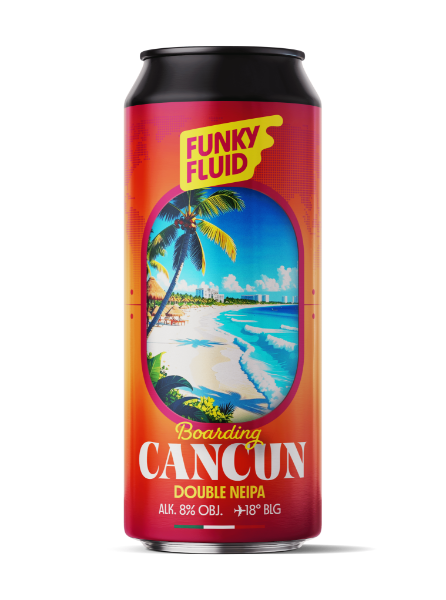 Boarding: Cancun - Funky Fluid IPA - Imperial / Double New England / Hazy 500ml