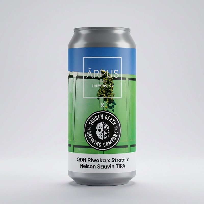 Sudden Death QDH Riwaka x Strata x Nelson Sauvin TIPA - Ārpus Brewing Co. IPA - Triple New England / Hazy 440ml