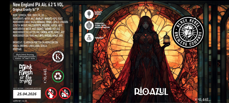 House of Glass - Black Rebel Brewing Company IPA - New England / Hazy 440ml