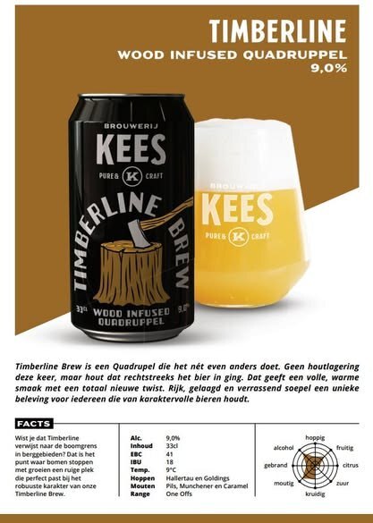 Timberline - Brouwerij Kees Belgian Quadrupel 330ml