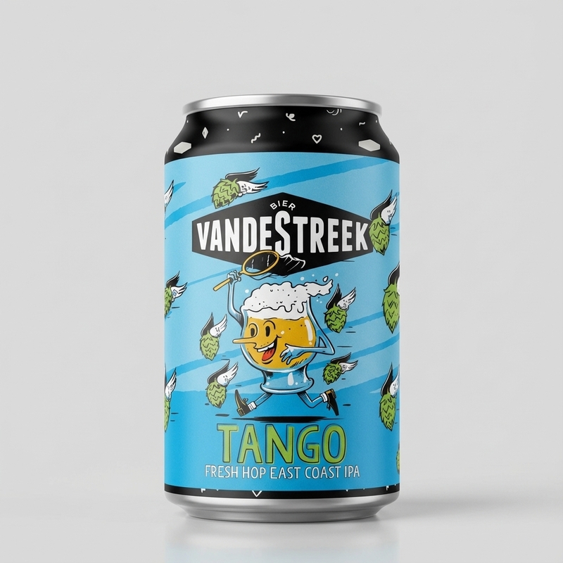 Fresh Hop East Coast IPA - Tango - vandeStreek bier IPA - New England / Hazy 330ml