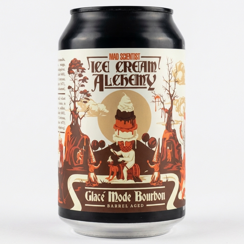 Ice Cream Alchemy Glacé Mode Bourbon - Mad Scientist Stout - Pastry 330ml