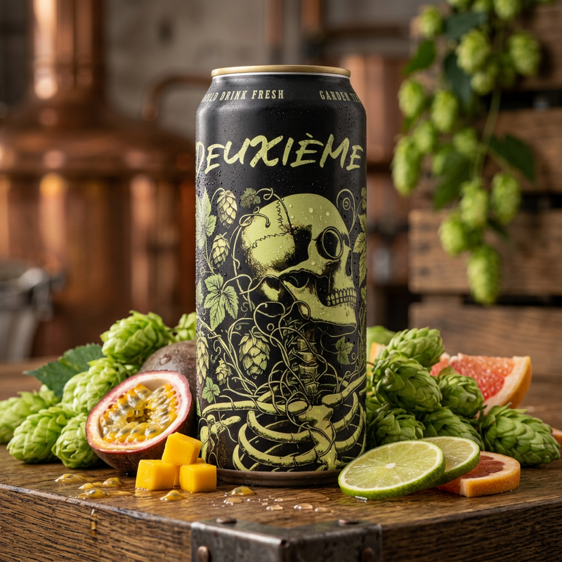 DEUXIÈME VIE / Bad Bones - BreWskey IPA - Imperial / Double New England / Hazy 473ml