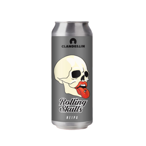 ROLLING SKULLS - Clandestin Beer IPA - New England / Hazy 500ml