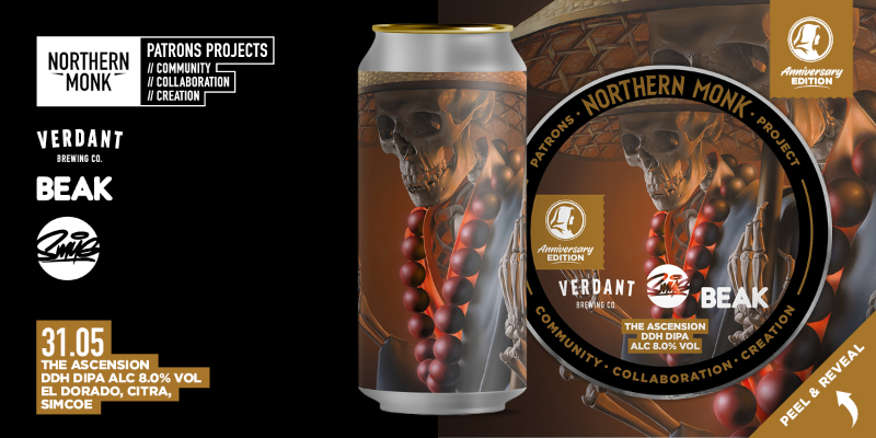 Patrons Project 31.05 // Verdant // Beak // Smug: The Ascension - Northern Monk IPA - Imperial / Double 440ml