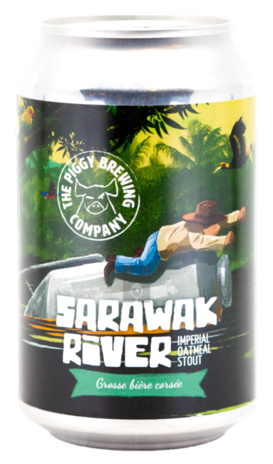 Sarawak River - The Piggy Brewing Company Stout - Imperial / Double Oatmeal 330ml