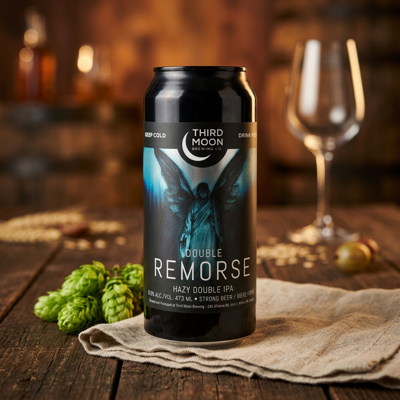 Double Remorse - Third Moon Brewing Company IPA - Imperial / Double New England / Hazy 473ml