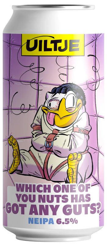 Which One Of You Nuts Has Got Any Guts? - Uiltje Brewing Company IPA - New England / Hazy 440ml