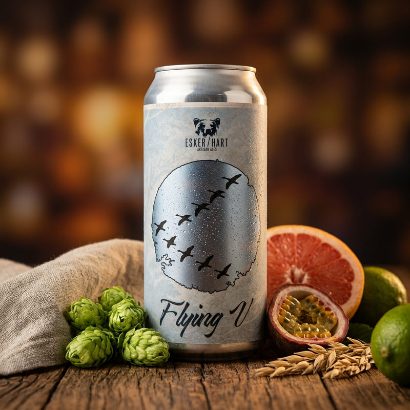 Flying V - Esker Hart Artisan Ales IPA - New England / Hazy 473ml