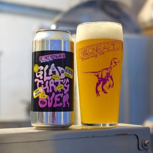 Glad That's Over - Neon Raptor Brewing Co. IPA - New England / Hazy 440ml