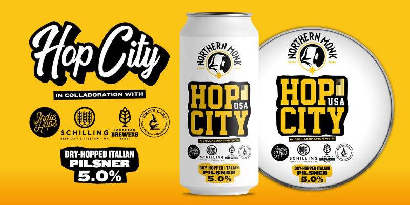NM x Schilling: Hop City US - Northern Monk Pilsner - Italian 440ml