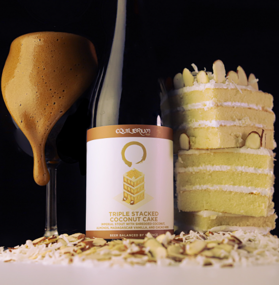 Triple Stacked Coconut Cake - Equilibrium Brewery Stout - Imperial / Double Pastry 500ml