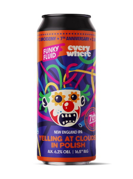Yelling At Clouds in Polish - Funky Fluid IPA - New England / Hazy 500ml