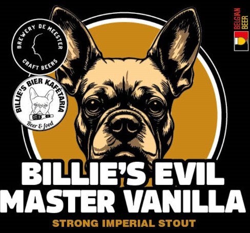 Billie's Evil Master Vanilla - Brewery De Meester Stout - Imperial / Double Pastry 330ml