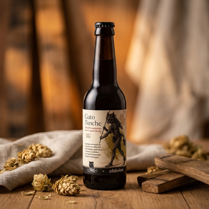 Oblivion - Gato Tunche (Siete Vidas collab) - La Pirata Brewing Old Ale 375ml