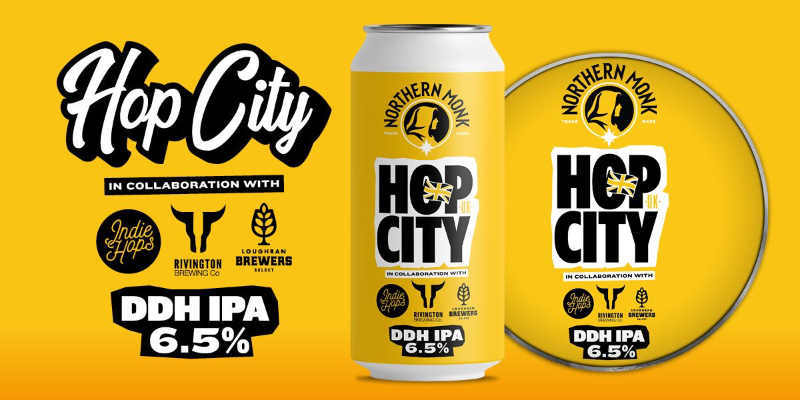 NM x Rivington: Hop City UK - Northern Monk IPA - New England / Hazy 440ml