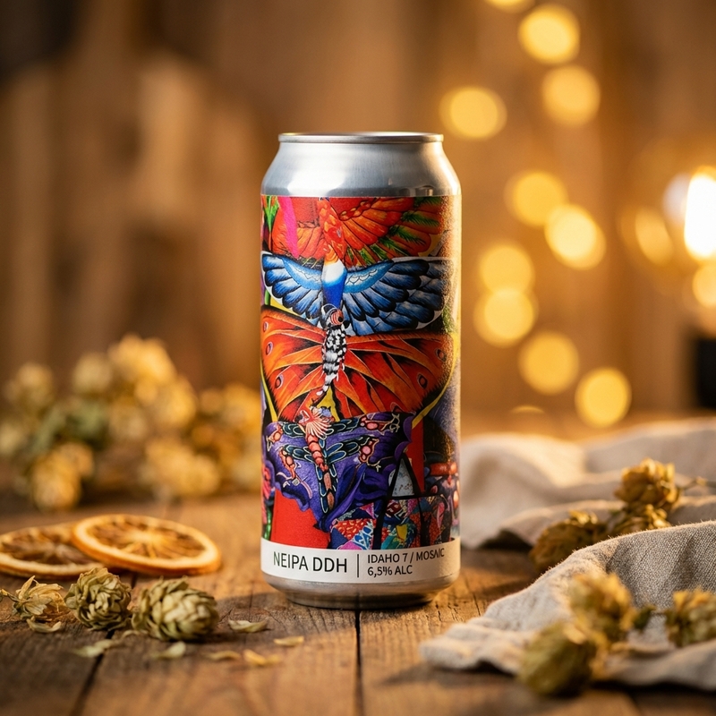 NEIPA DDH – IDAHO 7 / MOSAIC - Popihn IPA - New England / Hazy 440ml