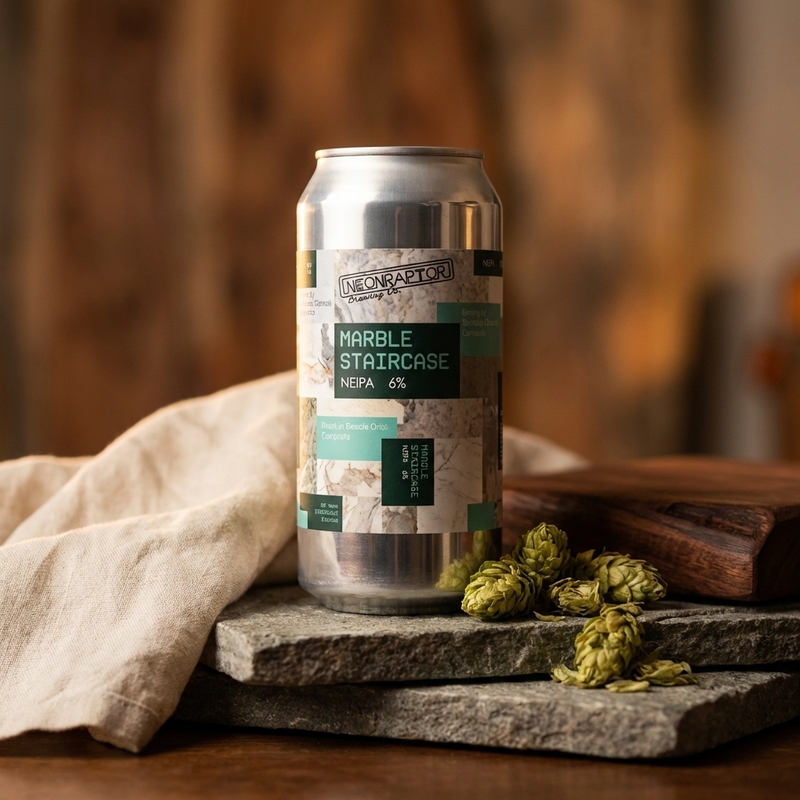 Marble Staircase - Neon Raptor Brewing Co. IPA - New England / Hazy 440ml